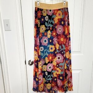 Floral Multicolor Maxi Skirt